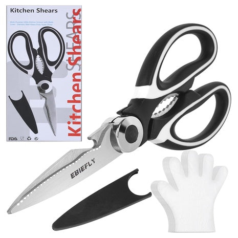 Kitchen Shears With 100 Gloves