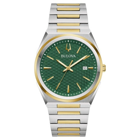 Bulova Men's Dress Classic Quartz Two Tone Stainless Steel Watch