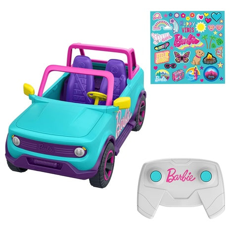 Barbie Hot Wheels Remote Control SUV with Custom Stickers