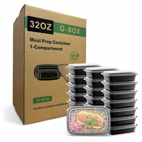 50 Meal Prep Containers with Lids