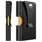 Slim Metal RFID Card Wallet with Money Clip