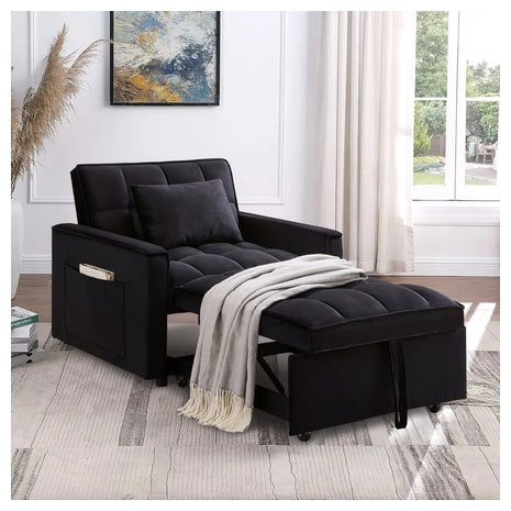 3-in-1 Convertible Sofa Bed & Lounge Chair (2 Colors)