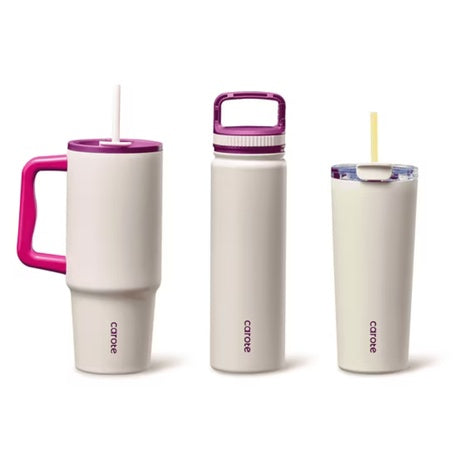3-Piece Carote Insulated Stainless Steel Water Bottle And Tumbler Set