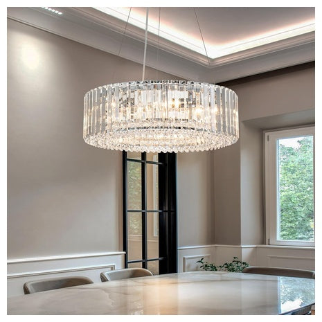 19.7″ Modern 6-Light Crystal Chandelier