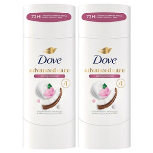 2 Dove Caring Coconut Antiperspirant Deodorants
