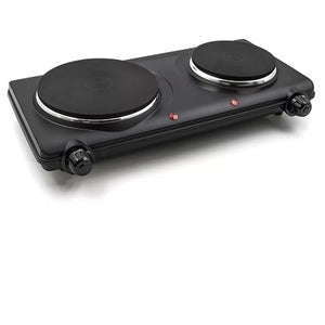 Elite Cuisine Electric Double Cast Burner Hot Plate