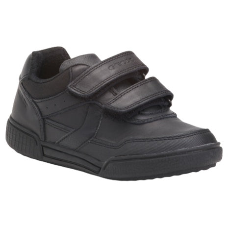 Geox Kids Black Velcro Sneakers