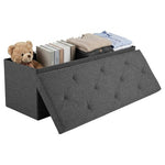 43" Foldable Storage Ottoman Bench