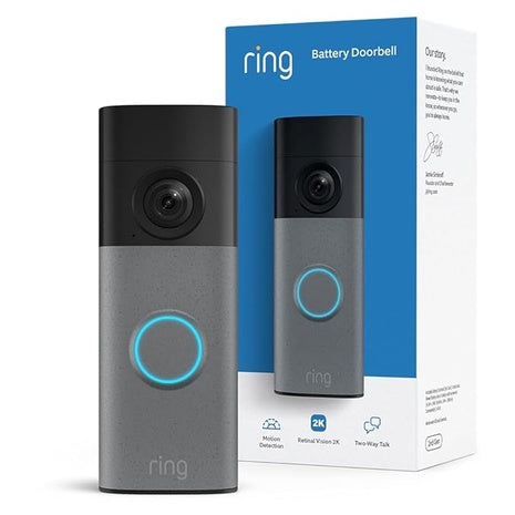 Ring Retinal 2K With Wide-angle Video Battery Doorbell (Newest Model)