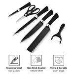 6-Piece Non-Stick Culinary Soft Touch Anti-Slip Handle Knife Set