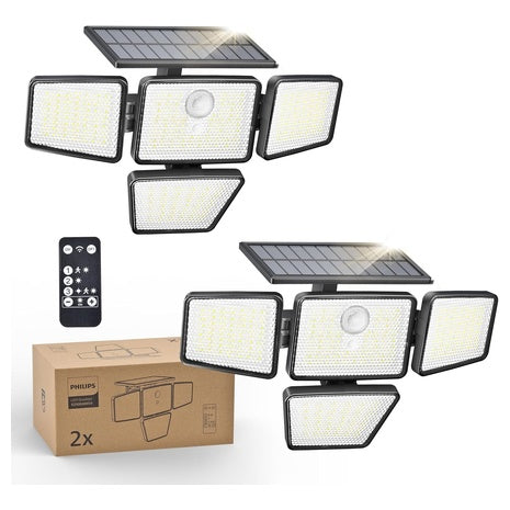 2-Pack Philips Outdoor Solar Security Light