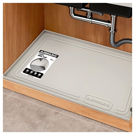 Under 34" X 22" Waterproof Silicone Cabinet Sink Mat