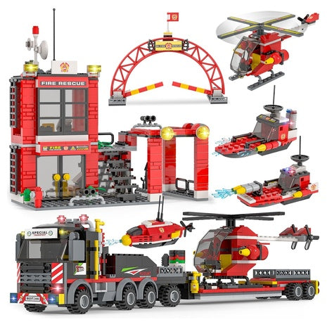 971-Piece City Fire Command Center Building Set