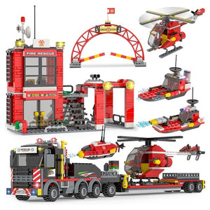 971-Piece City Fire Command Center Building Set