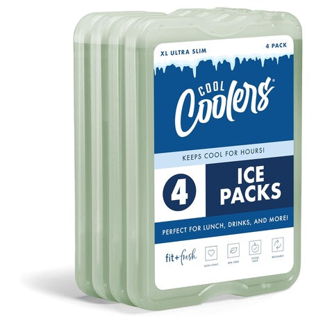 4-Pack Cool Coolers XL Slim Ice Packs