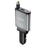 30W PD Retractable USB-C Car Charger W/ USB-C & USB-A Ports