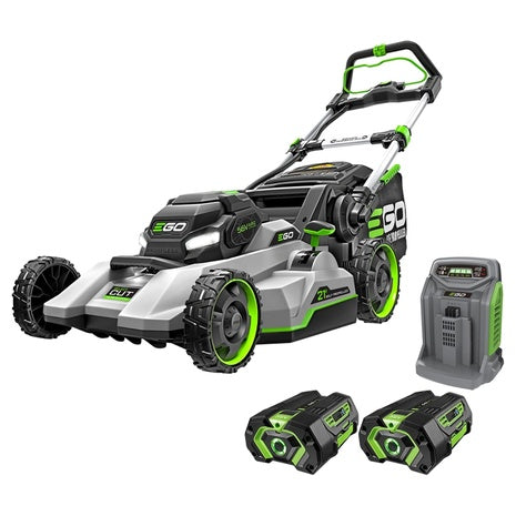 EGO Power+ 21" Electric Lawn Mower W/ 2x 56V 4.0Ah Batteries & Rapid Charger
