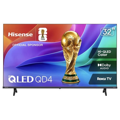 32" Hisense 32QD4HSR Smart Hi-QLED Roku HDTV (2026 Model)