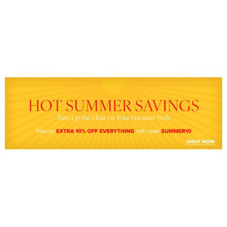 Hot Summer Savings: Up To 90% Off On Everything + Extra Savings At Ashford