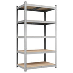 5-Tier Heavy-Duty Adjustable Storage Shelf