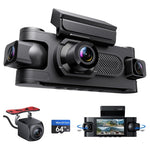 360° 4-Channel Dash Cam with Night Vision & Parking Mode