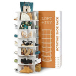 360° 7 Tier Rotating Shoe Rack Tower