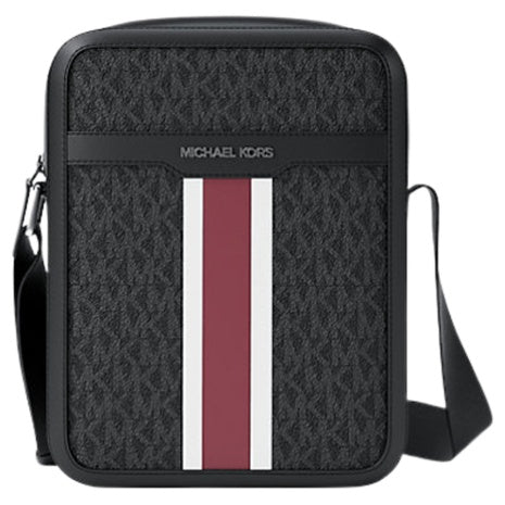 Michael Kors Men's Cooper Striped Signature Logo Flight Bag