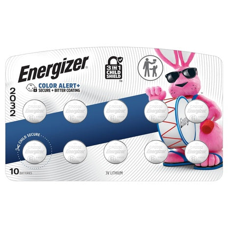 10 Energizer 2032 3V Lithium Batteries