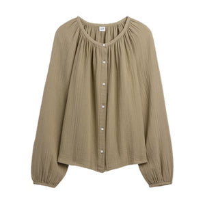Oversized Gauze Top