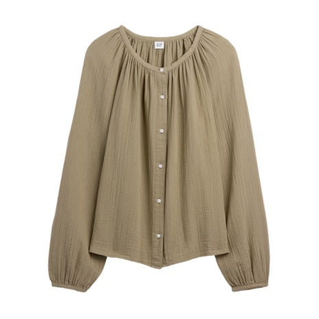 Oversized Gauze Top