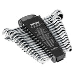 16-Piece Vevor Combination Ratcheting Wrench Set w/ Organizer Rack