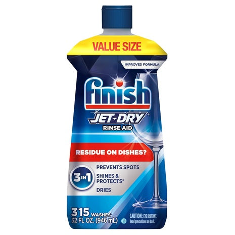Finish Jet-Dry Dishwasher Rinse Aid & Drying Agent (32 Oz)