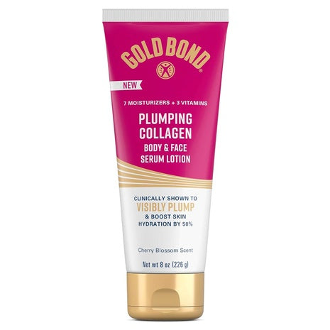 8-Oz Gold Bond Plumping Collagen Body & Face Serum Lotion