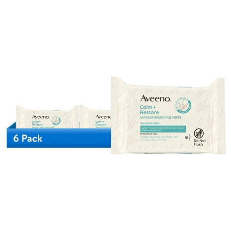 150 Aveeno Calm + Restore Face Wipes
