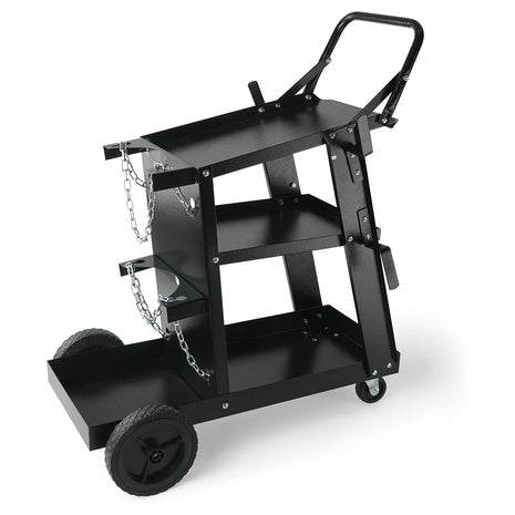 3-Tier VEVOR Heavy Duty Welding Cart W/ 400-Lb Capacity
