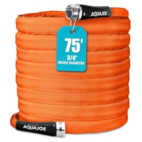 75ft Aqua Joe Contractor Grade FiberJacket Garden Water Hose