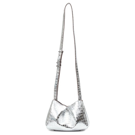 Metallic Leather Crossbody Bag