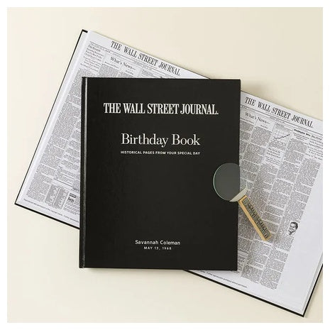 Wall Street Journal Custom Birthday Book