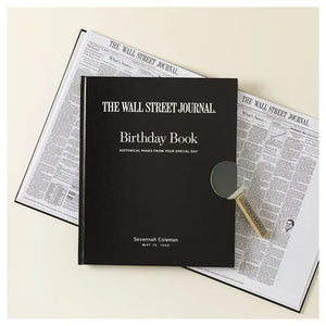 Wall Street Journal Custom Birthday Book
