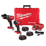 Milwaukee M18 FUEL 2-Tool Combo Kit – Hammer Drill & Impact Driver w/ 3× 5.0Ah Batteries
