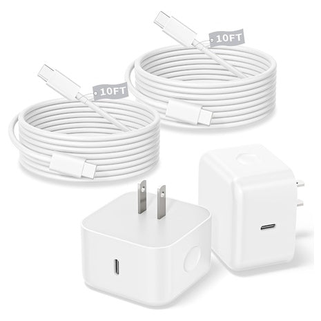2-Pack 40W Dynamic Power Adapter With 10FT USB C Cable
