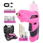 3.6V Pink Electric Screwdriver Set