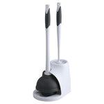 Clorox Toilet Bowl Brush & Plunger Combo Set