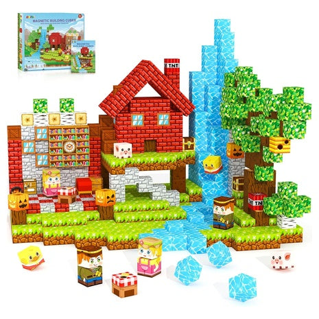 120-Piece Magnetic Building Cubes