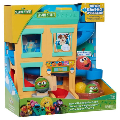 Just Play Sesame Street 'Round The Neighborhood Ball Drop Playset & Figures