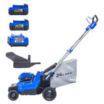 Kobalt 24V 16″ Battery Push Lawn Mower with 2 Batteries & Charger