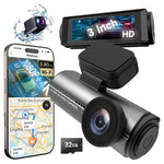 Front 4K Rear 1080P Full HD Car Dash Cam