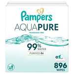 Targeted: 896 Pampers Aqua Pure Baby Wipes