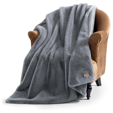UGG Euphoria Faux Fur Throw Blanket (50”x70”)