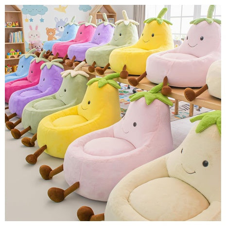 Kids Faux Fur Bean Bag Chair